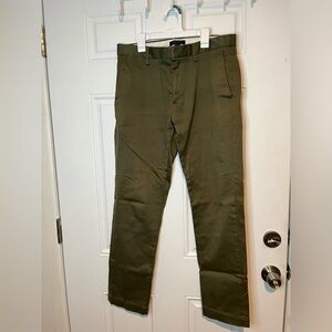 Banana Republic Olive Green Chinos Aiden Slim Fit Size 32x32